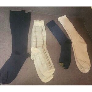 Mens Gold Toe dress socks Lot Professional Fancy black beige tan navy sz 10-13